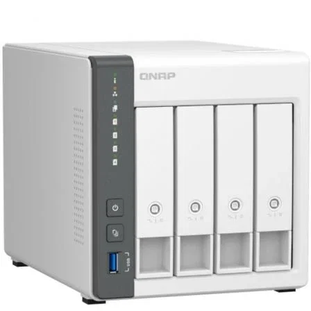 QNAP NAS TS-433-4G 4 Bahías 3.5"-2.5" 4GB ARM Cortex A55 2.0 GHz Formato Torre QNAP NAS TS-433-4G 4 Bahías 3.5"-2.5" 4GB ARM Cortex A55 2.0 GHz Formato Torre
